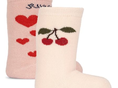 Konges Sløjd Jacquard Strømper 2-pak Bon Coeur Online now