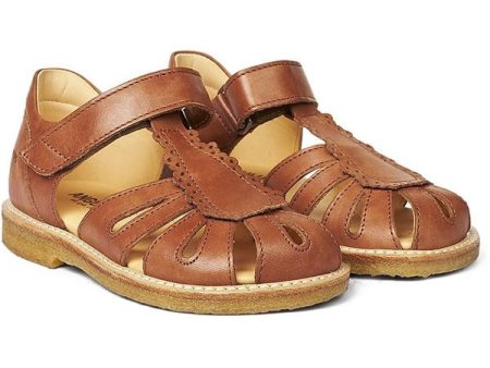 Angulus Sandal M. Velcrolukning Tan Supply