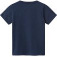 Wood Wood Navy Ola Spell Out Logo T-shirt For Sale