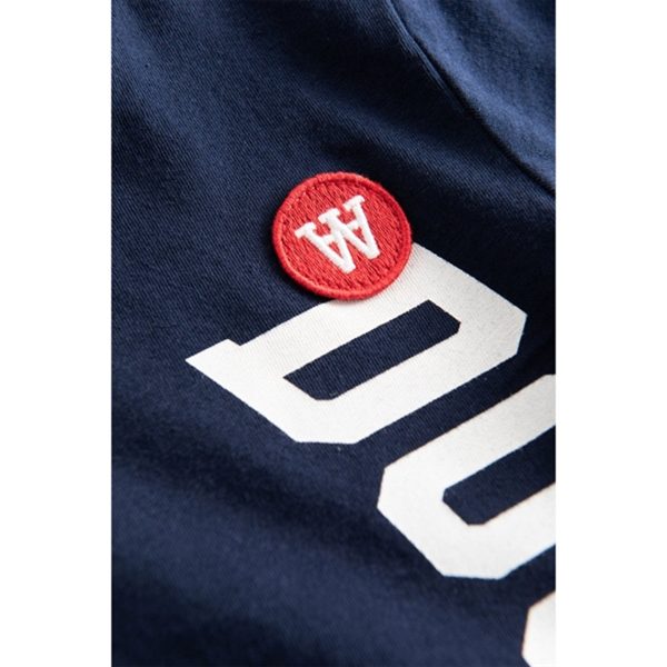 Wood Wood Navy Ola Spell Out Logo T-shirt For Sale