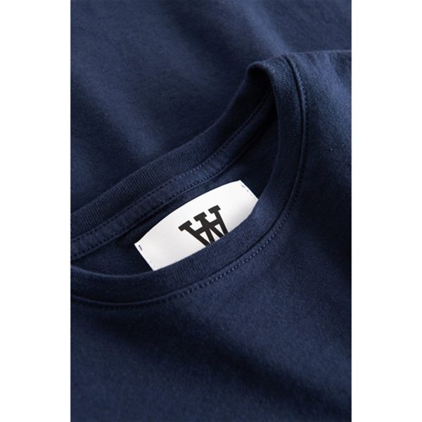 Wood Wood Navy Ola Spell Out Logo T-shirt For Sale