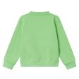 Wood Wood Pale Green Rod Arch Logo Sweatshirt on Sale