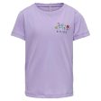 Kids ONLY Purple Rose Emma Flower T-shirt For Discount