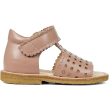 Angulus Begyndersandal M. Velcrolukning Og Hjerter Dark Peach Online Sale