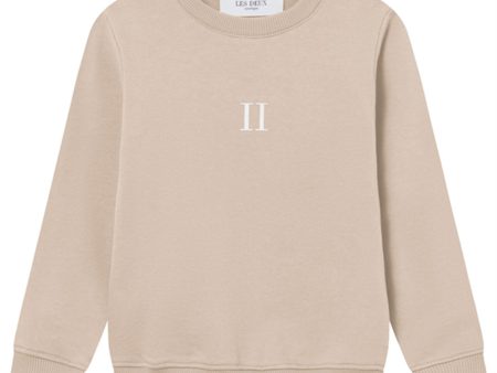 Les Deux Kids Dark Sand White Mini Encore Sweatshirt Online now