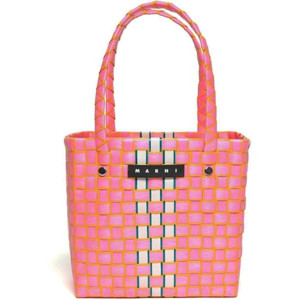 Marni Begonia Pink Borsa Kurv Online now