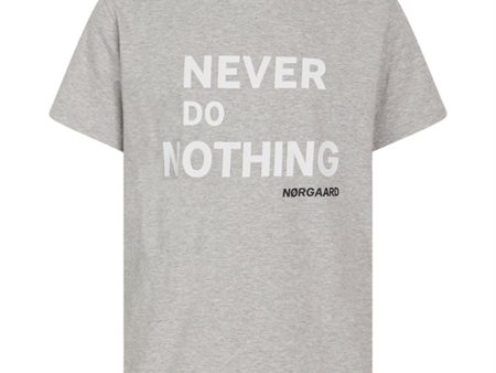 Mads Nørgaard NDN Thorlino T-Shirt Light Grey Melange For Discount