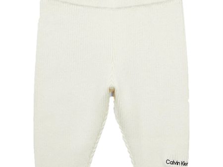 Calvin Klein Contrast Strik Sweatpants Ivory Cheap