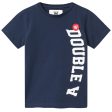 Wood Wood Navy Ola Spell Out Logo T-shirt For Sale