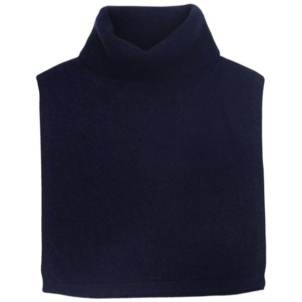 HOLMM Navy Lou Cashmere Strik Halsedisse Fashion