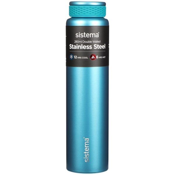 Sistema Stainless Steel Drikkedunk 280 ml Teal Online Sale