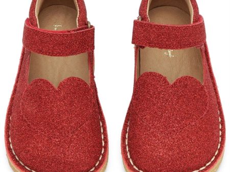 Konges Sløjd Sko Minnie Coeur Glitter Christmas Red Online