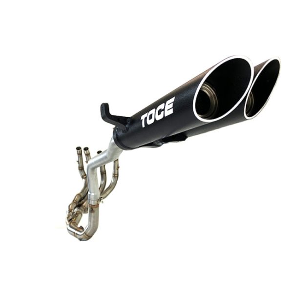 Toce T-Slash Full Exhaust System  Black Powdercoated Midpipe + Cat-Pipe Honda CBR600RR 07-25 30126-HON-T6FS Sale