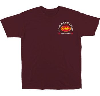 FMF Exhaust Supply T-Shirt - Maroon - Large FA24118902MRNLG For Cheap