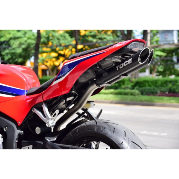 Toce T-Slash Full Exhaust System  Black Powdercoated Midpipe + Cat-Pipe Honda CBR600RR 07-25 30126-HON-T6FS Sale